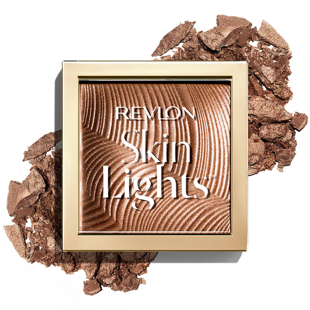 Revlon SkinLights Prismatic Bronzer, luminous face powder, multidimensional shimmer bronzer, soft silky texture, sun-kissed finish, paraben-free | Pluhur bronzues i ndritshëm për fytyrë, bronzer me shkëlqim shumëdimensional, teksturë e butë dhe mëndafshore, përfundim natyral si nga dielli, pa parabene