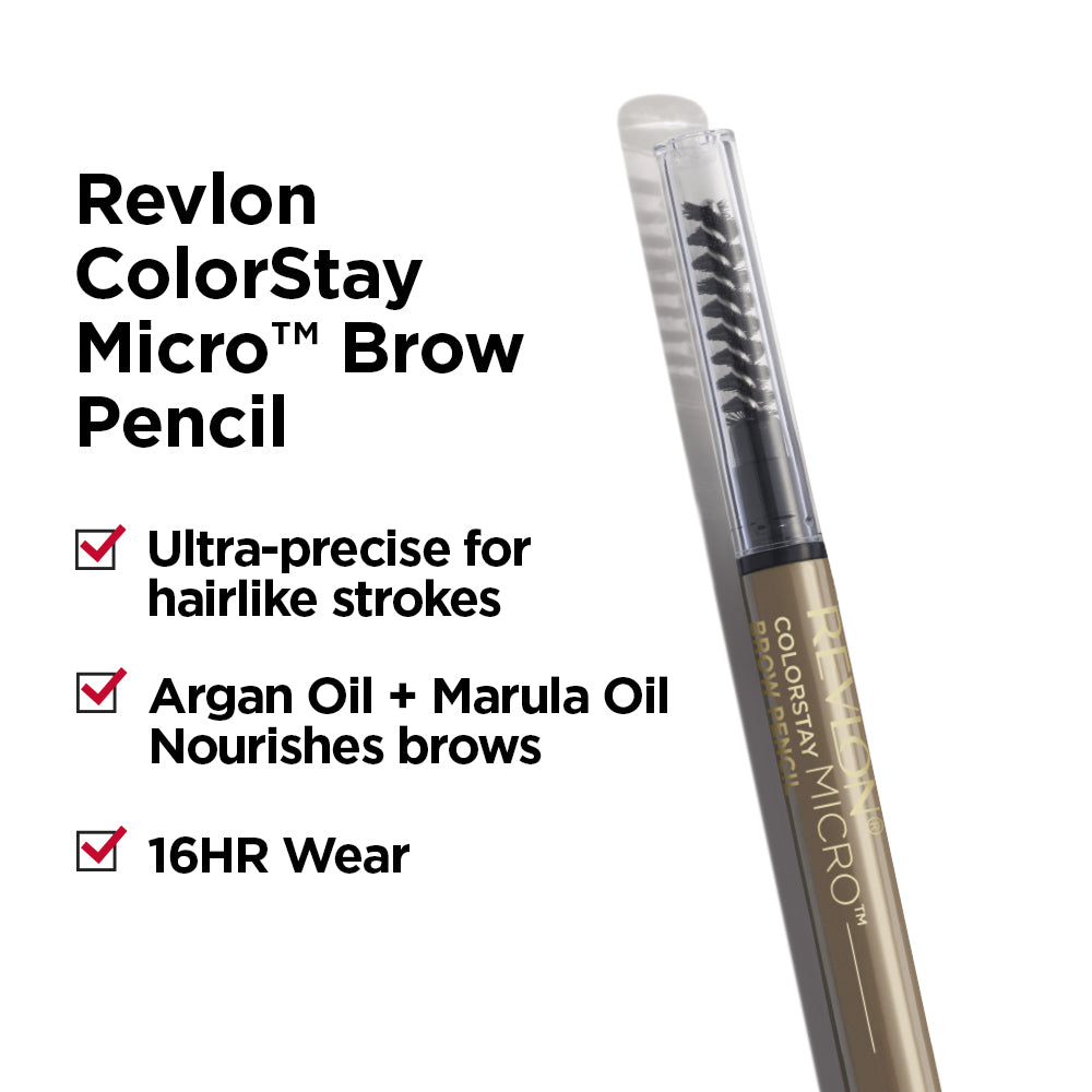 ColorStay Micro™ Brow Pencil – laps vetullash mikro për vijëzime të sakta dhe pamje natyrale / micro brow pencil for precise strokes and natural-looking eyebrows