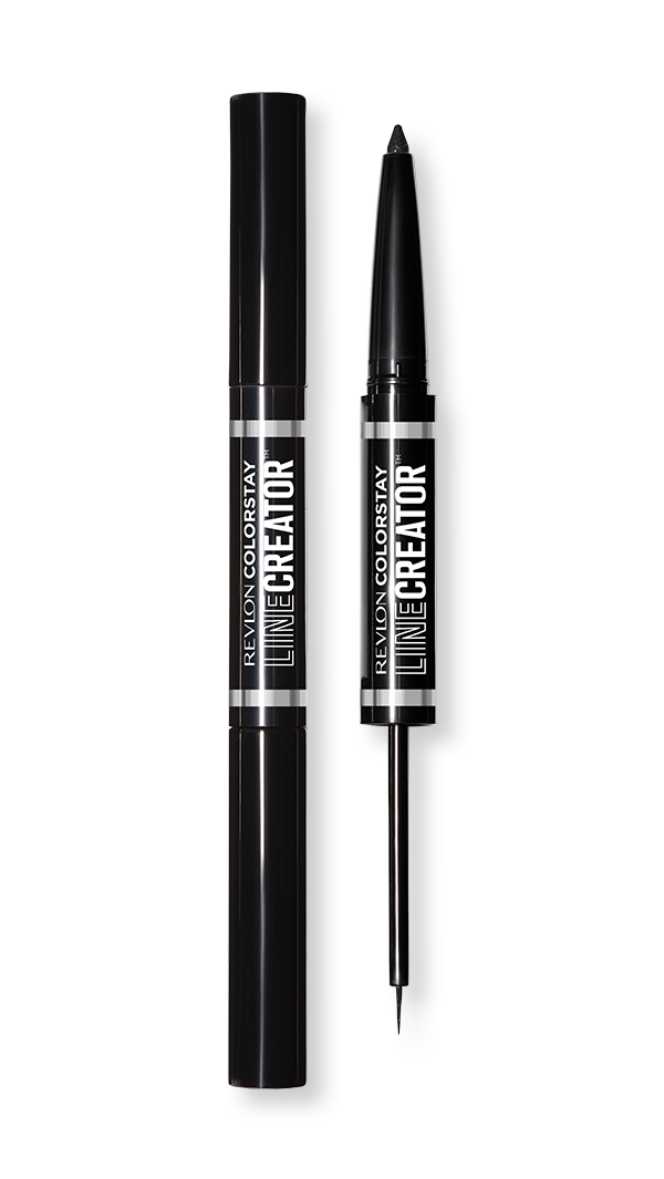 ColorStay Line Creator Double Ended Liner – penel eyeliner me dy skaje, laps kohl kremoze dhe penel likuid me pigment të lartë, i papërshkueshëm nga uji dhe transferimet, veshje deri në 48 orë / ColorStay Line Creator Double Ended Eyeliner – dual-ended pencil with creamy kohl and liquid liner, high-pigment, waterproof and smudge-proof, long-lasting up to 48 hours
