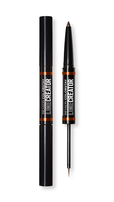 ColorStay Line Creator Double Ended Liner – penel eyeliner me dy skaje, laps kohl kremoze dhe penel likuid me pigment të lartë, i papërshkueshëm nga uji dhe transferimet, veshje deri në 48 orë / ColorStay Line Creator Double Ended Eyeliner – dual-ended pencil with creamy kohl and liquid liner, high-pigment, waterproof and smudge-proof, long-lasting up to 48 hours