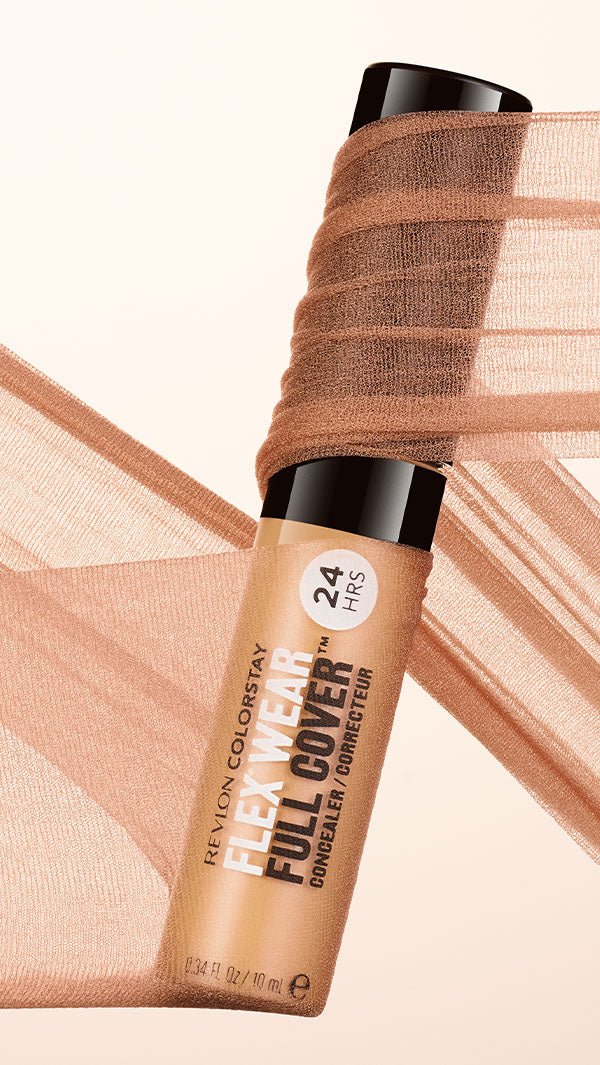 ColorStay Flex Wear Full Cover™ Concealer – 100% mbulim për të fshehur imperfeksionet, skuqjet dhe rrathët e zinj, teknologji Adapti-Flex për qëndrueshmëri deri në 24 orë, hidraton dhe ushqen lëkurën me Acid Hyaluronic, Argjilë dhe Vitaminë E / Full coverage concealer for blemishes, redness and dark circles, Adapti-Flex technology for 24-hour comfort and flexibility, enriched with Hyaluronic Acid, Clay, and Vitamin E